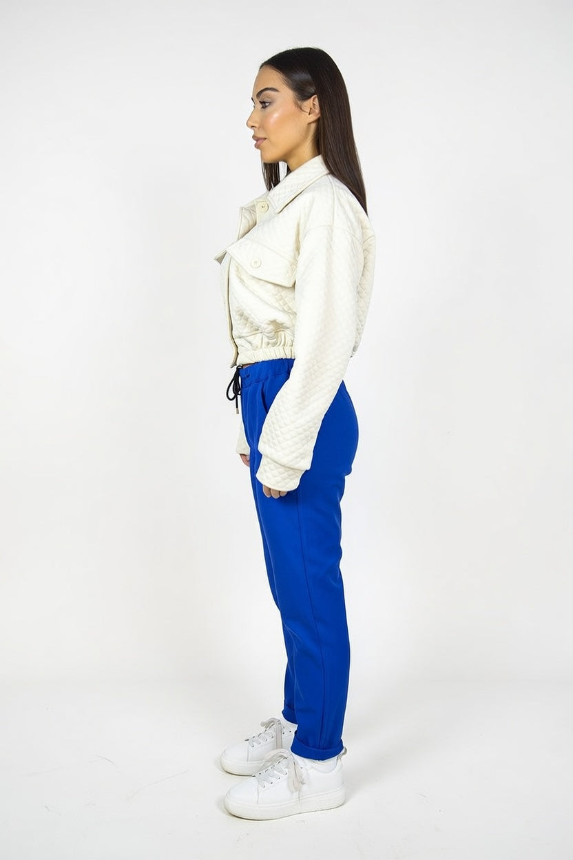 Babucha Azul Francia - Costado