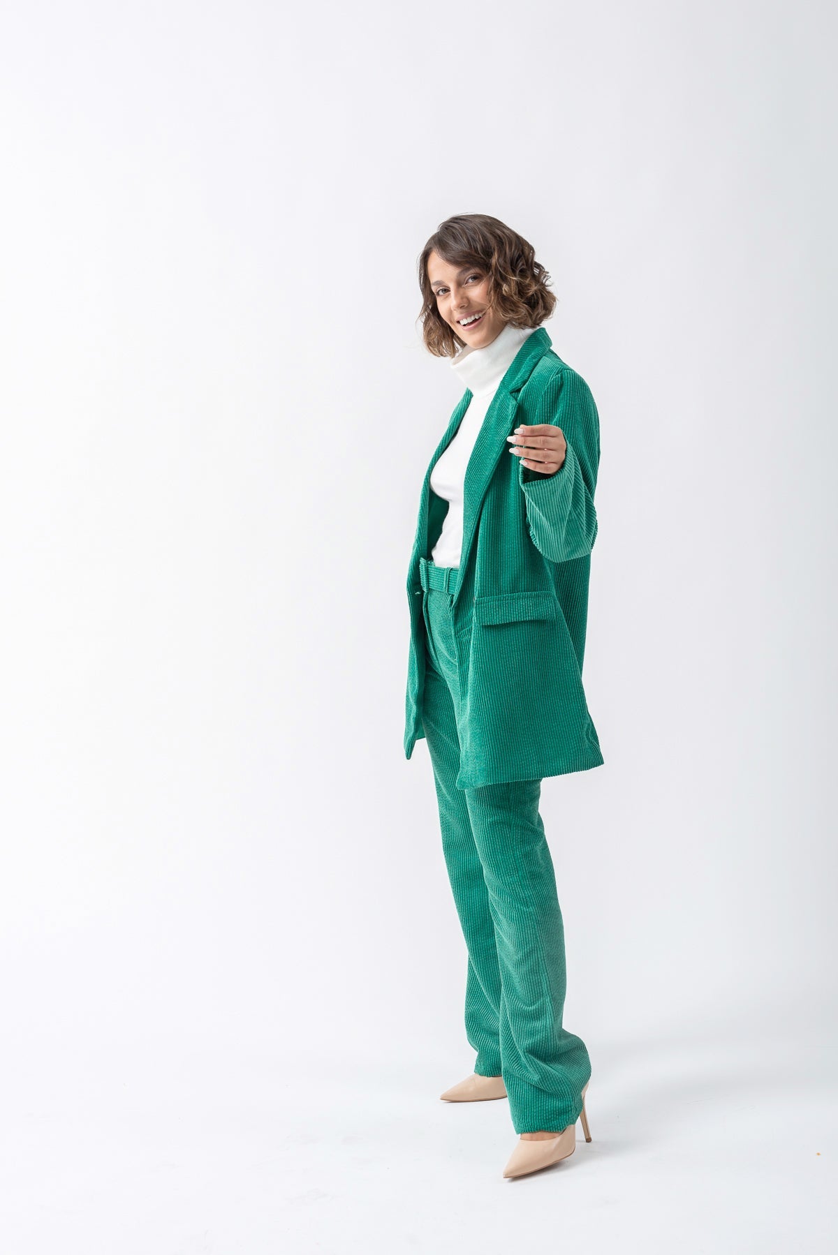 Blazer Cota Verde - Viviana Méndez