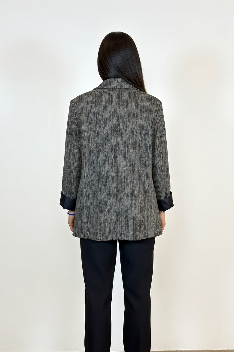 Blazer Vera Gris - Atras