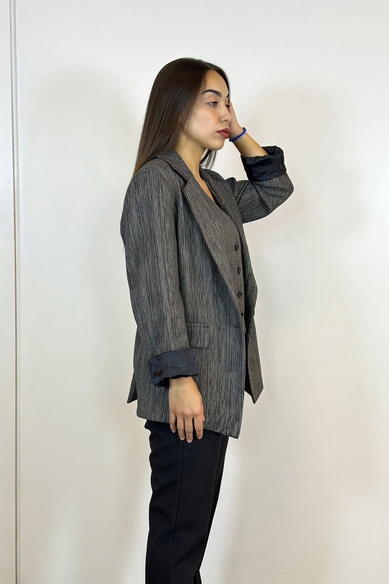 Blazer Vera Gris - Costado