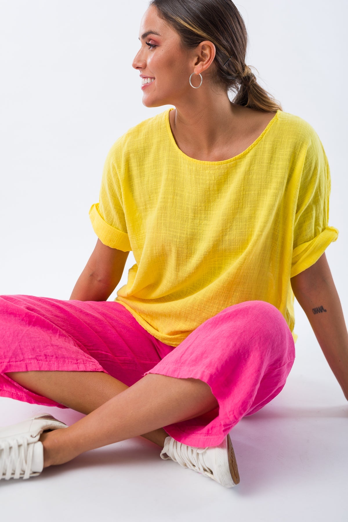 Blusa Básica Amarillo - Viviana Méndez