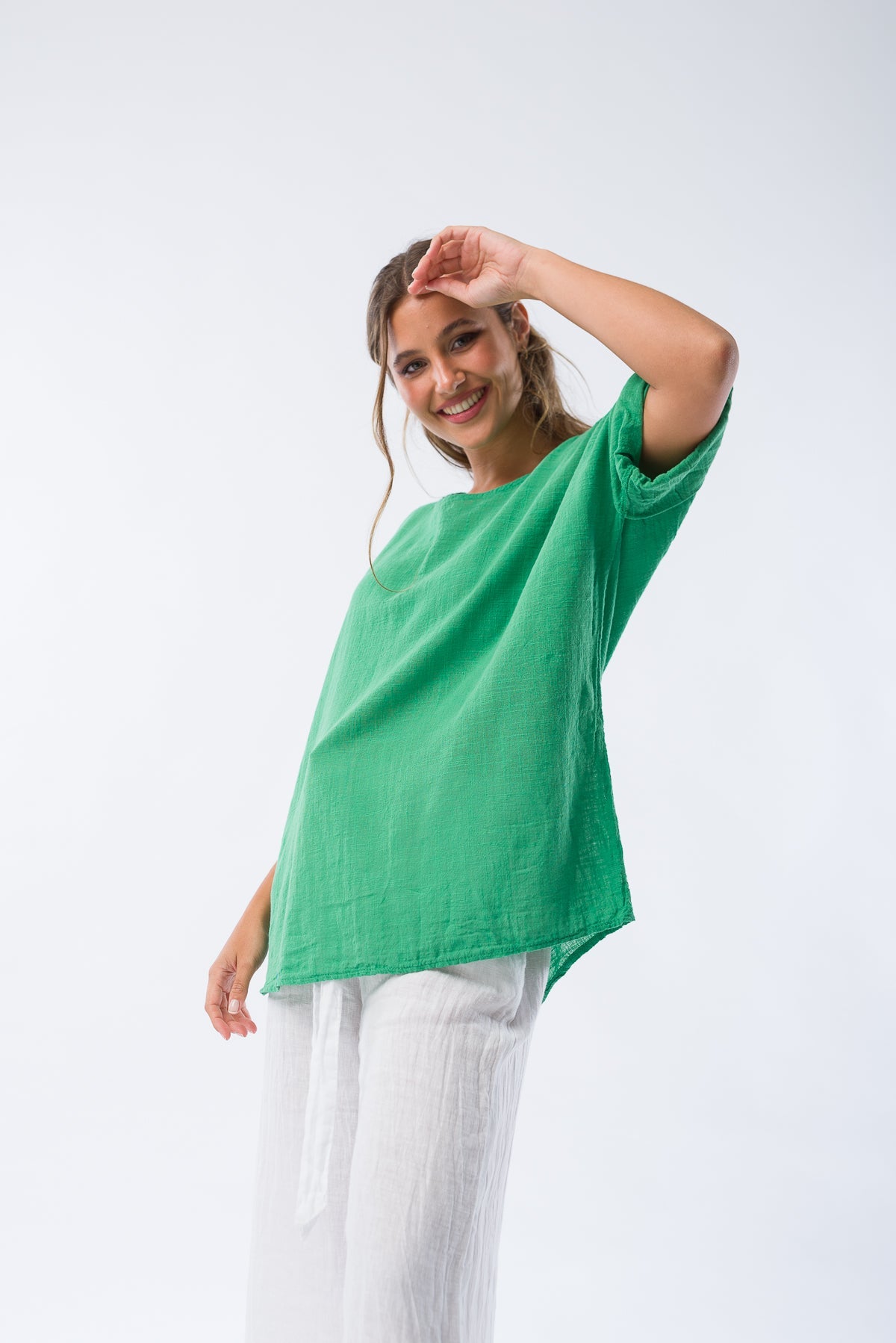 Blusa Básica Verde - Viviana Méndez