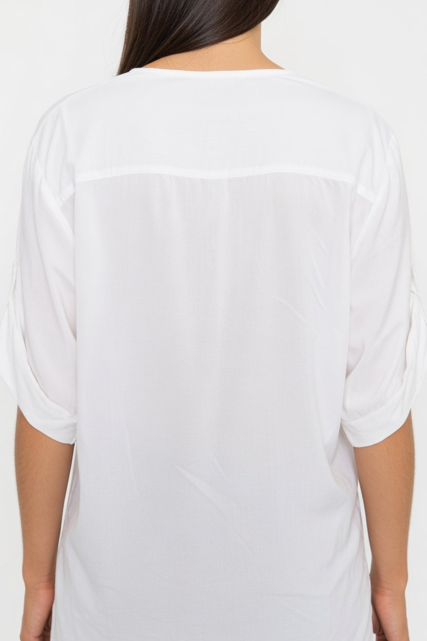 Blusa Cande Blanco - Atras