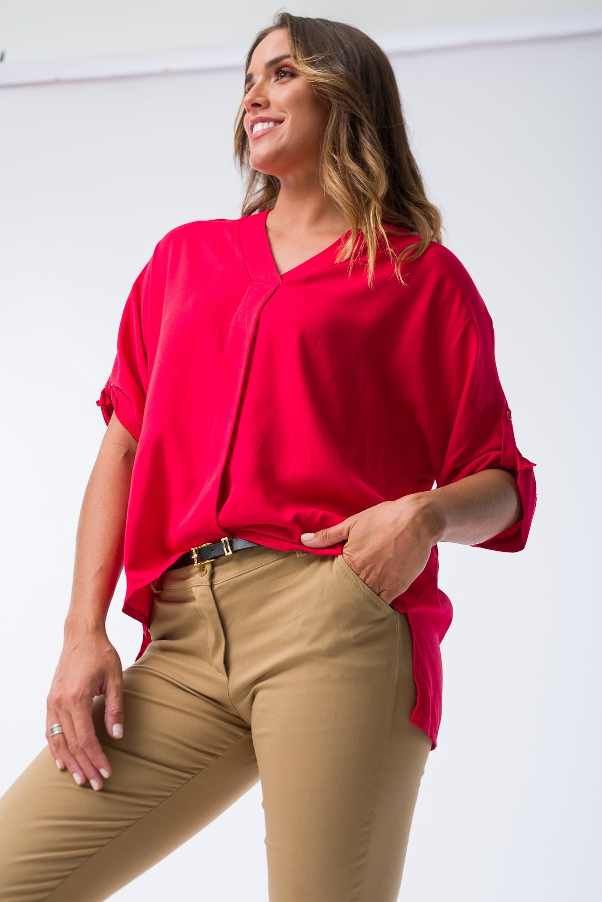 Blusa Cande Rojo - Viviana Méndez