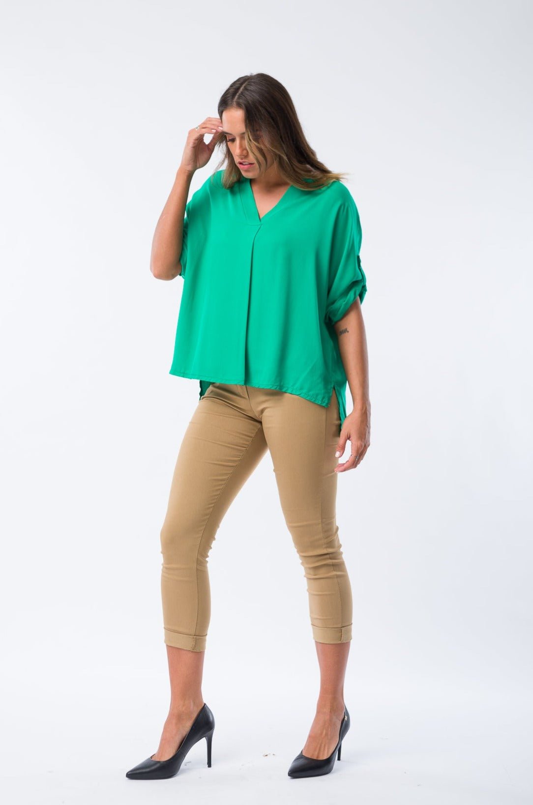 Blusa Cande Verde - Viviana Méndez