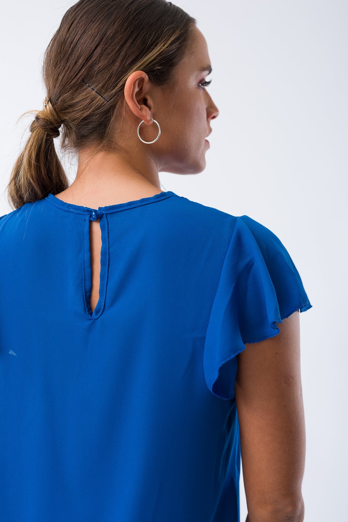 Blusa Elizabeth Azul - Viviana Méndez