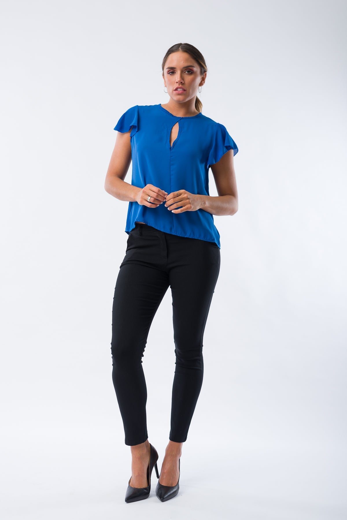 Blusa Elizabeth Azul - Viviana Méndez