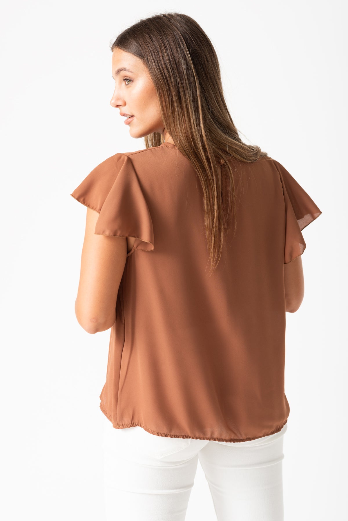 Blusa Elizabeth Beige - Viviana Méndez