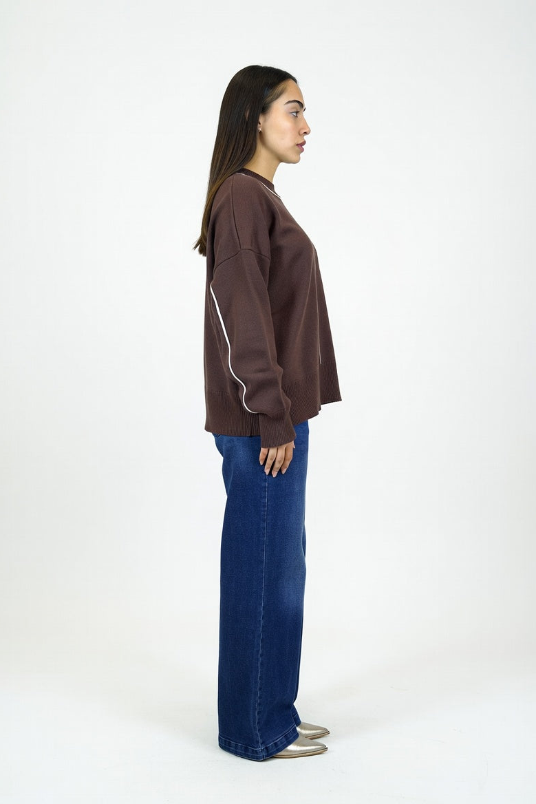 Buzo Noa Marrón - Costado