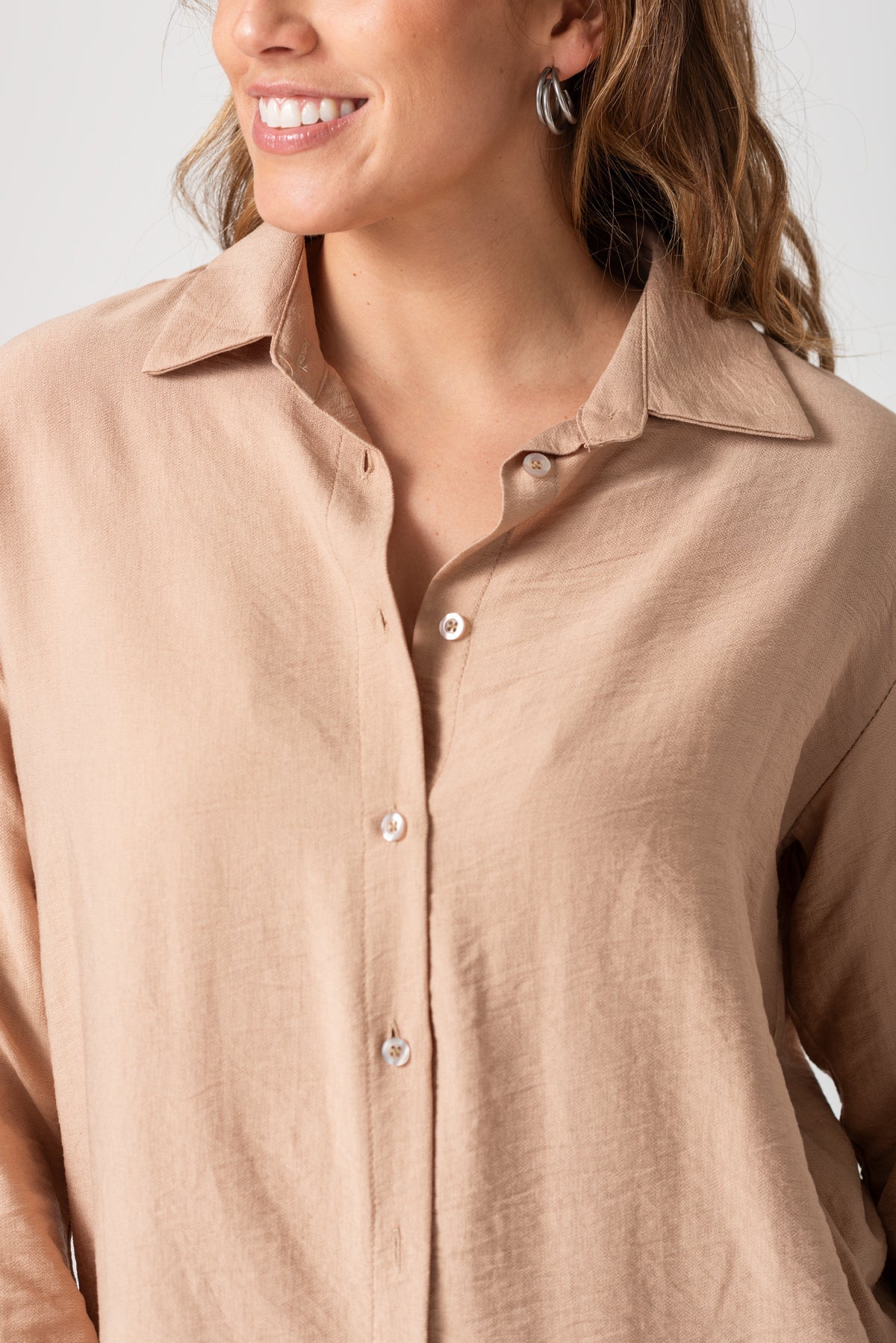 Camisa Gala - Camel - Viviana Méndez