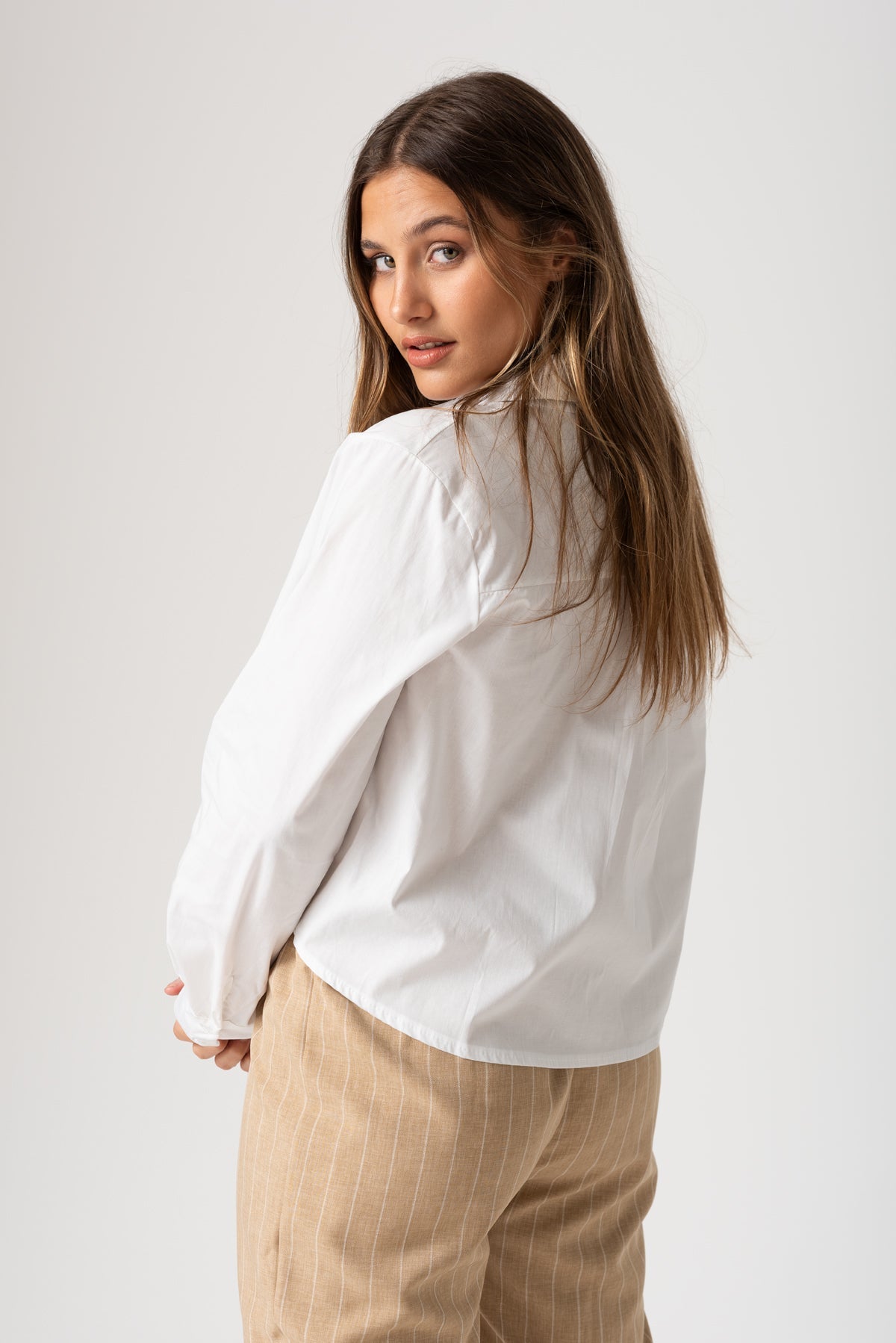 Camisa Gravata Blanca - Viviana Méndez