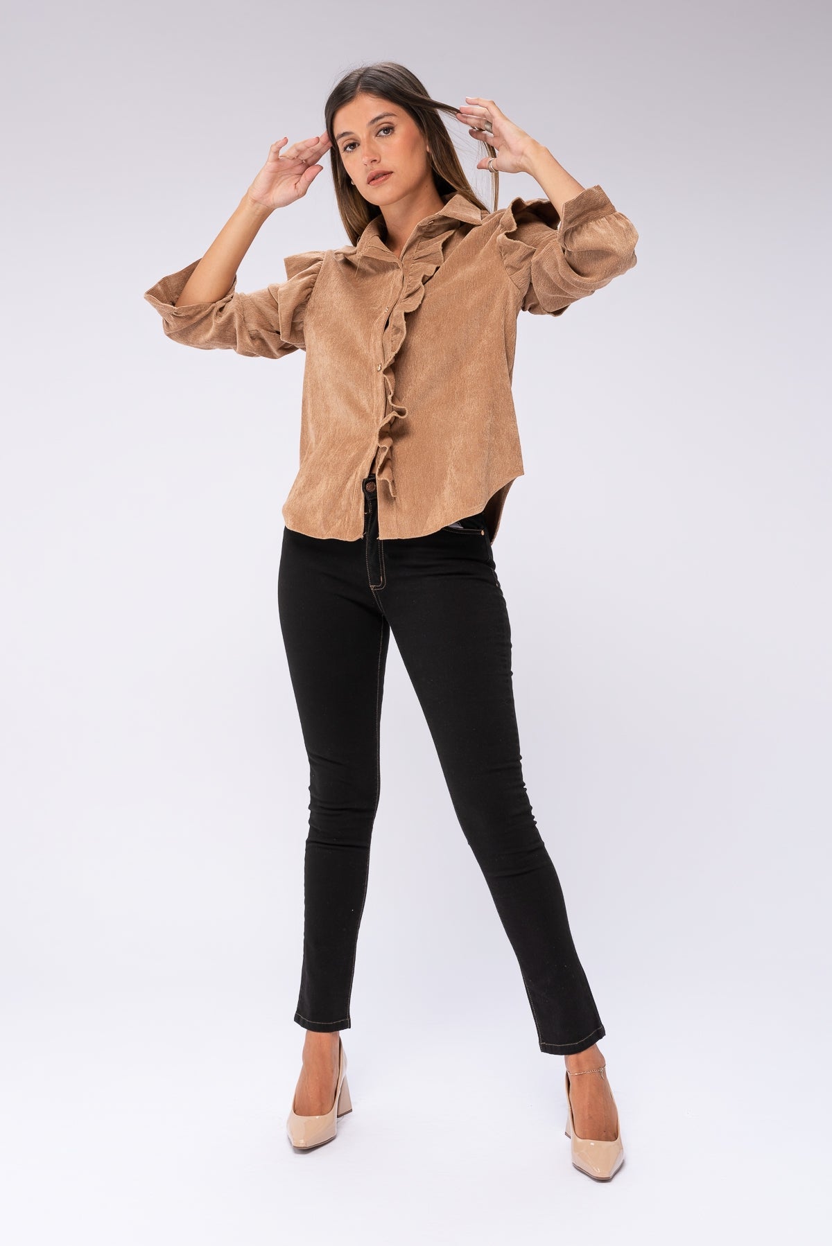 Viviana Méndez - Camisa Vivre Beige - Camisas