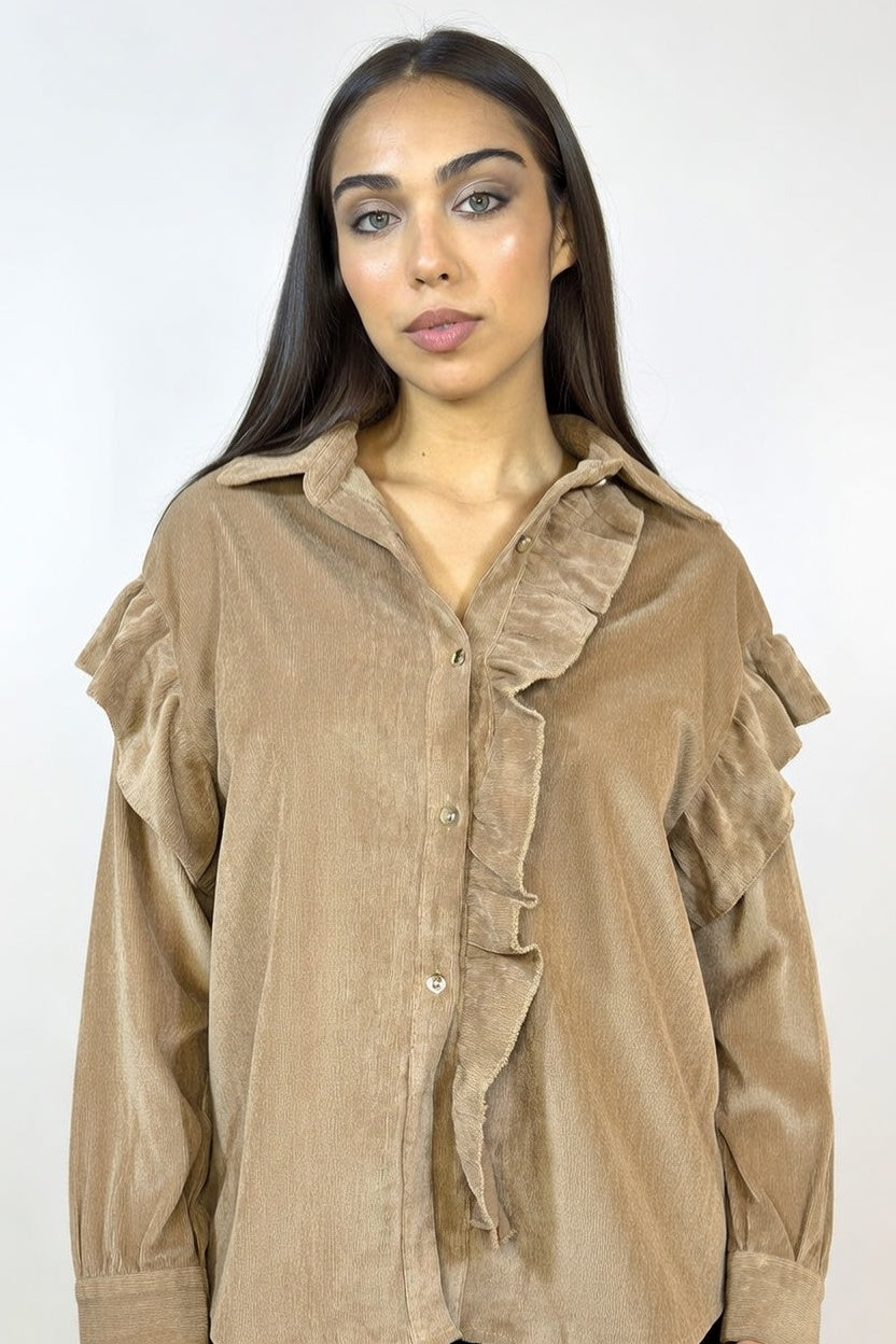 Camisa Vivre Beige - Frente