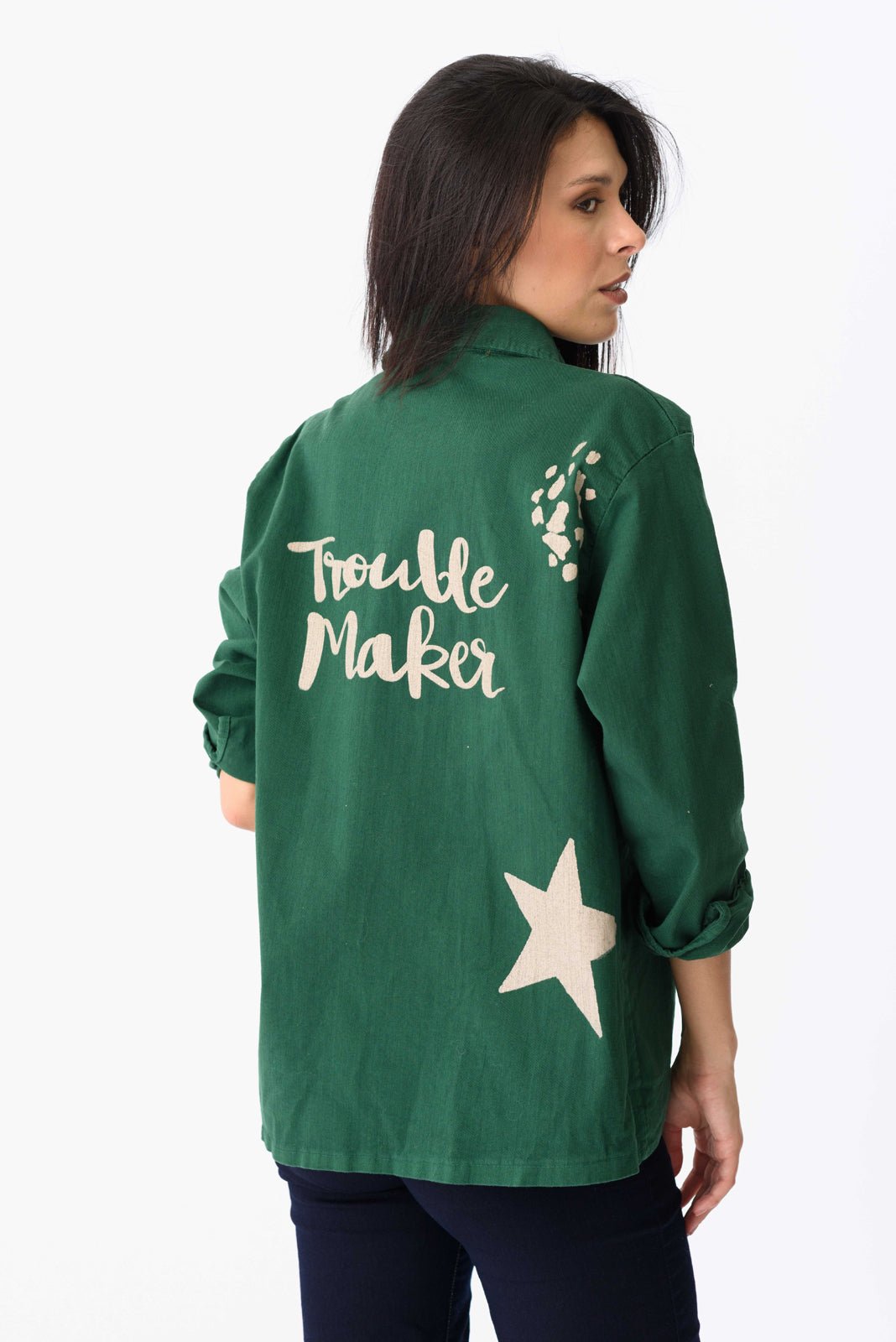 Campera Algodón Trouble Maker - Viviana Méndez