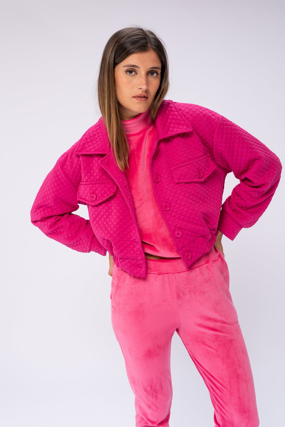 Viviana Méndez - Campera New York Fucsia - Camperas y Chaquetas