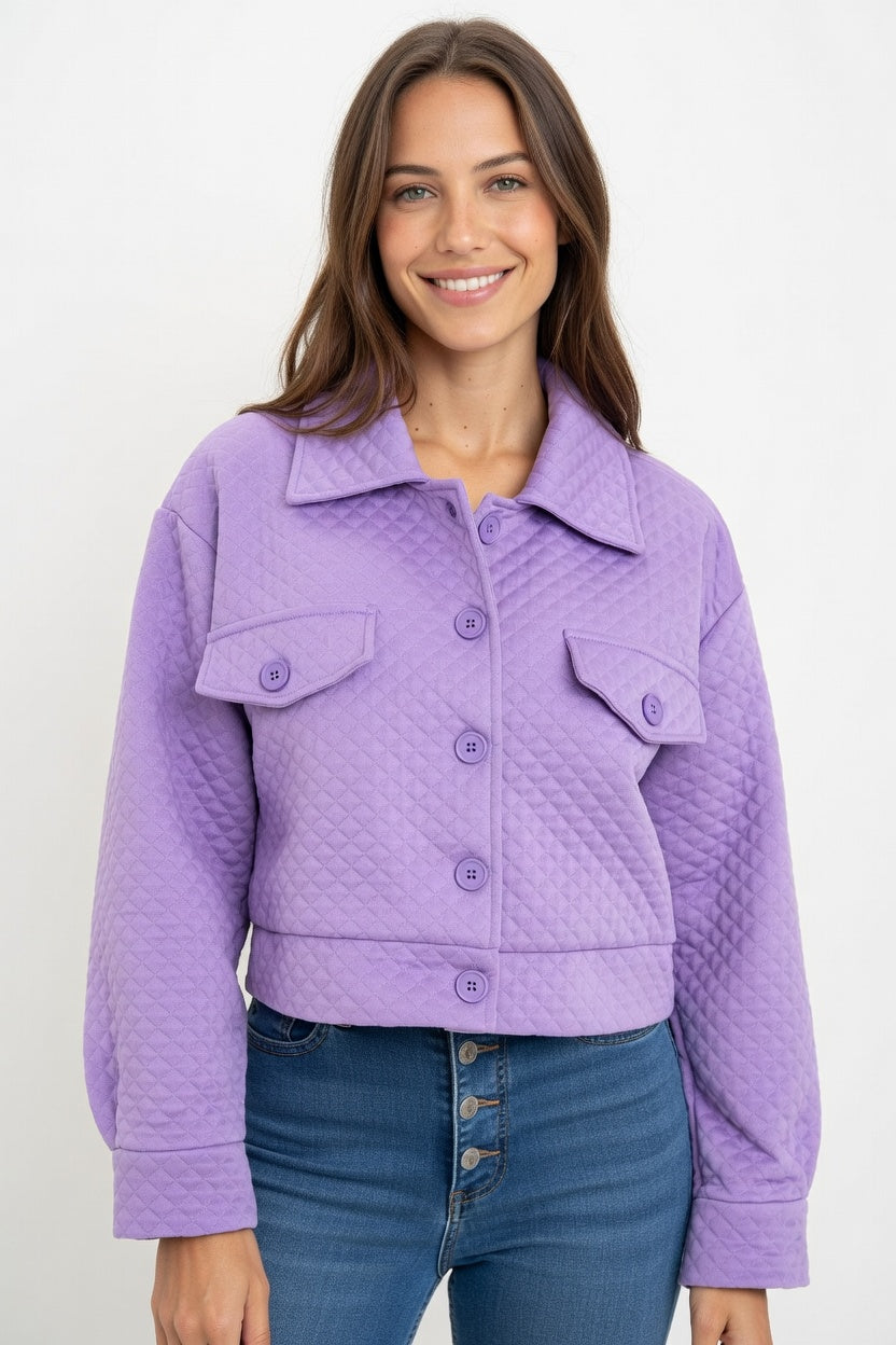Campera New York Lila - Frente