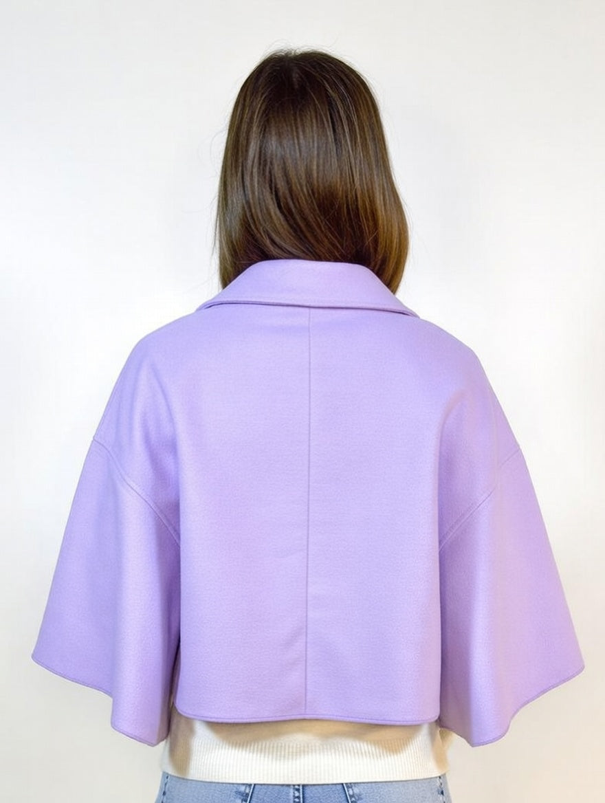 Capa de Paño Lila - Atras