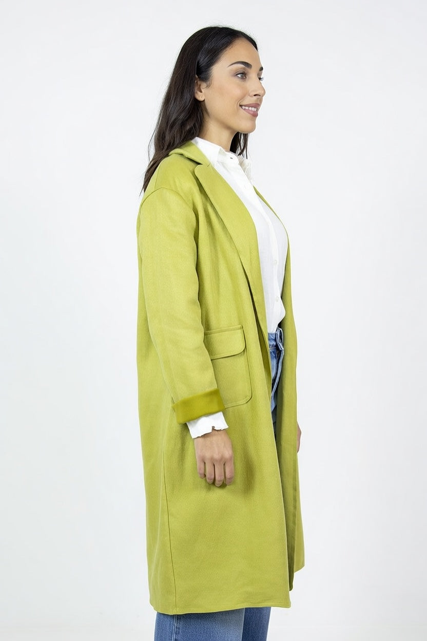 Chaqueta Ciata Pistacho - Costado