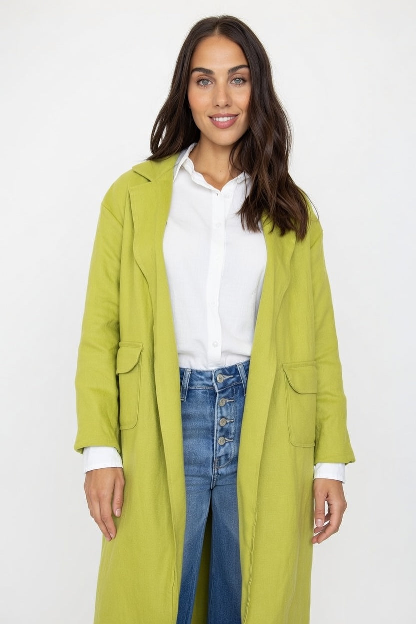 Chaqueta Ciata Pistacho - Frente