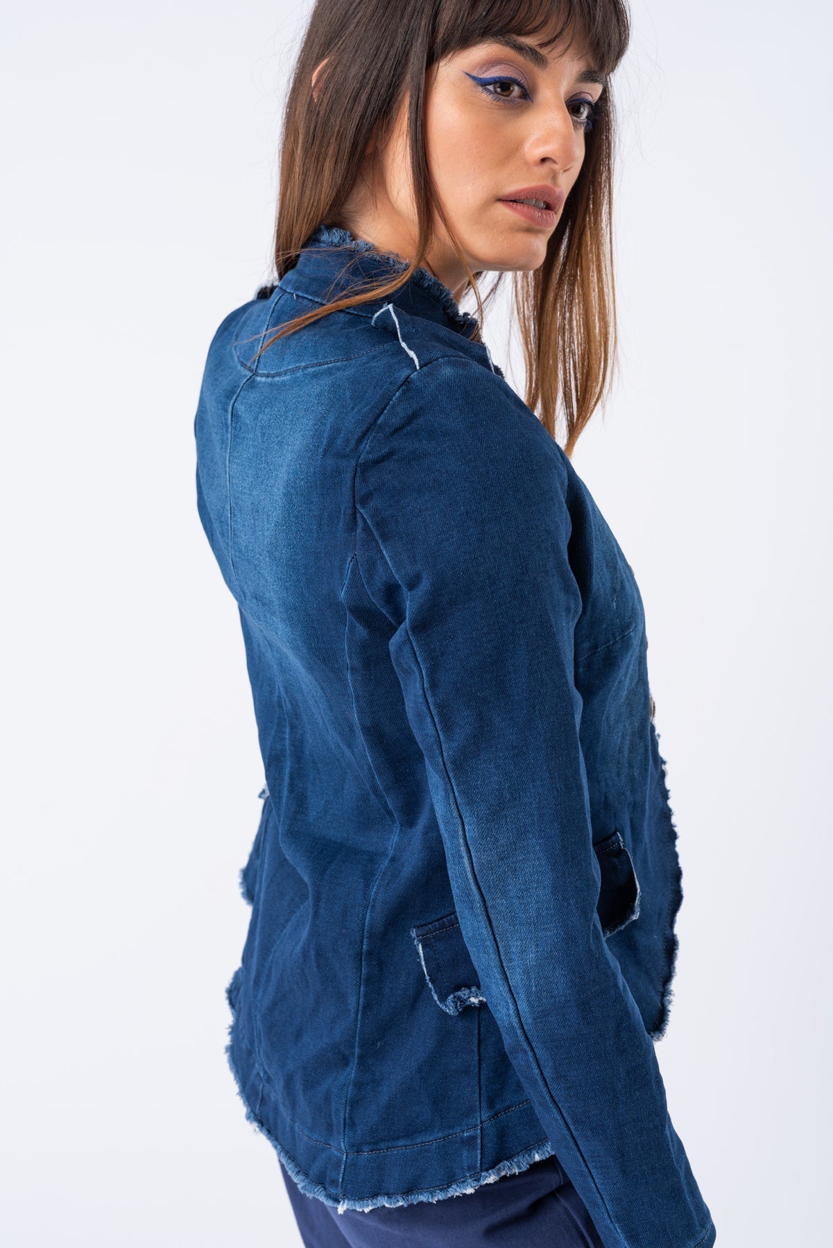 Chaqueta Victoriana Jeans - Viviana Méndez