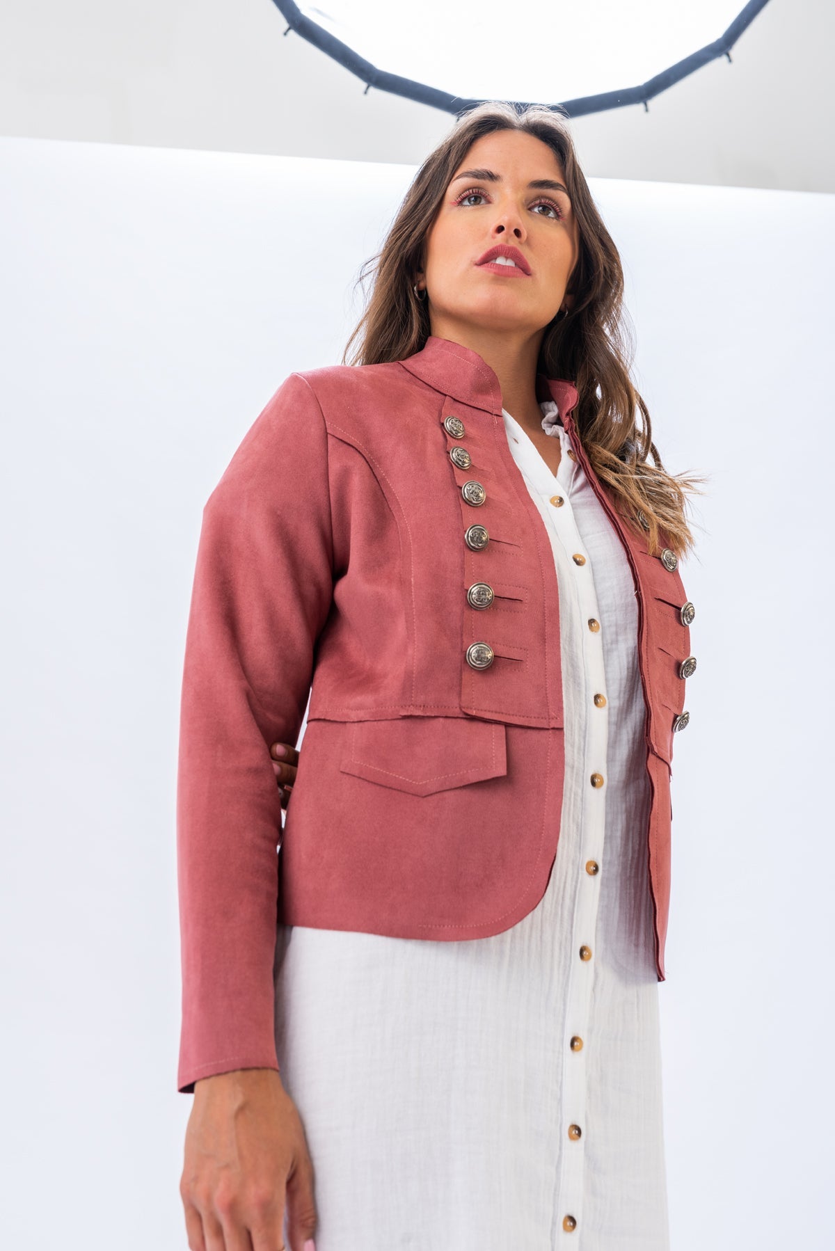 Chaqueta Victoriana Rosa Viejo - Viviana Méndez