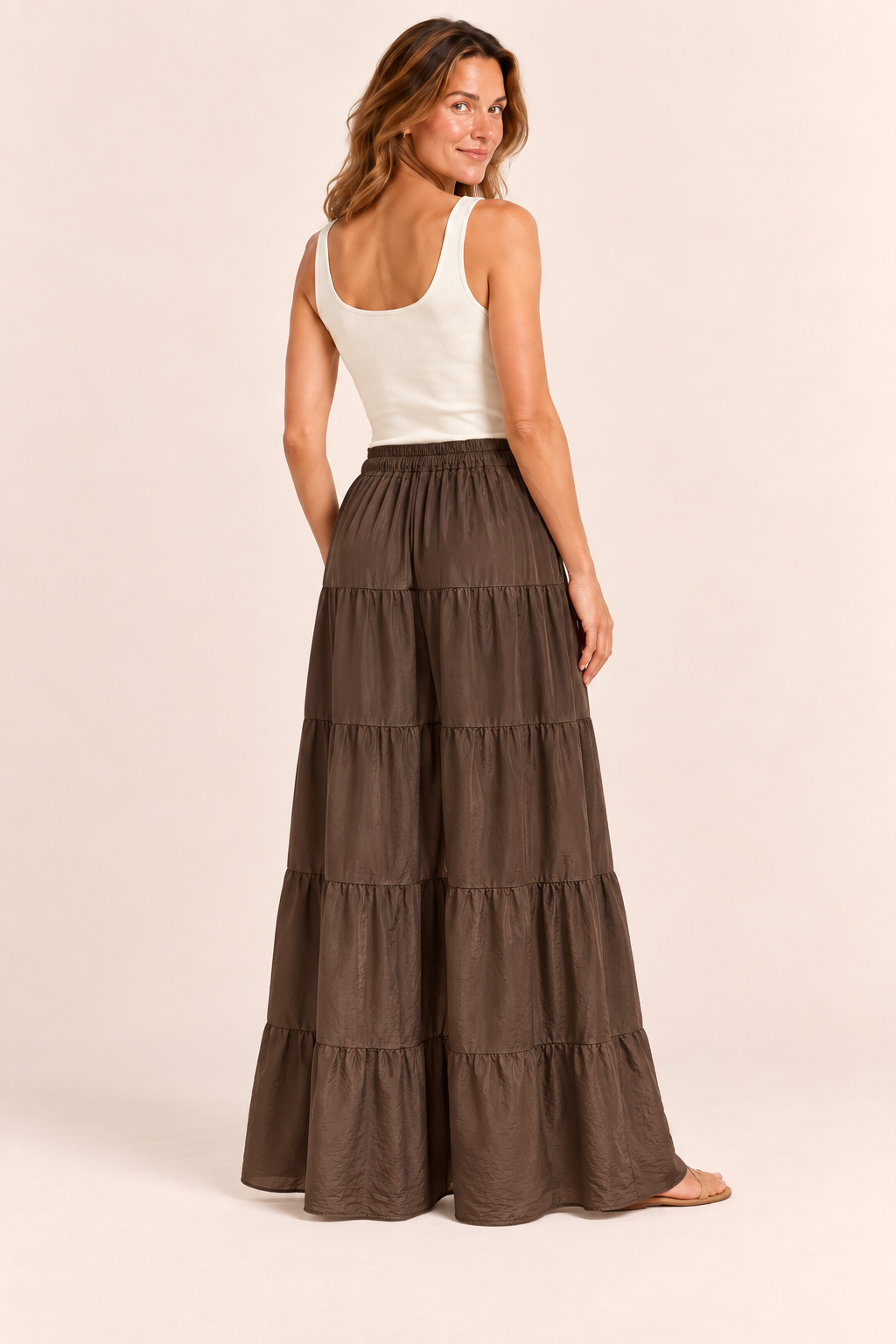 Falda Savia Marron