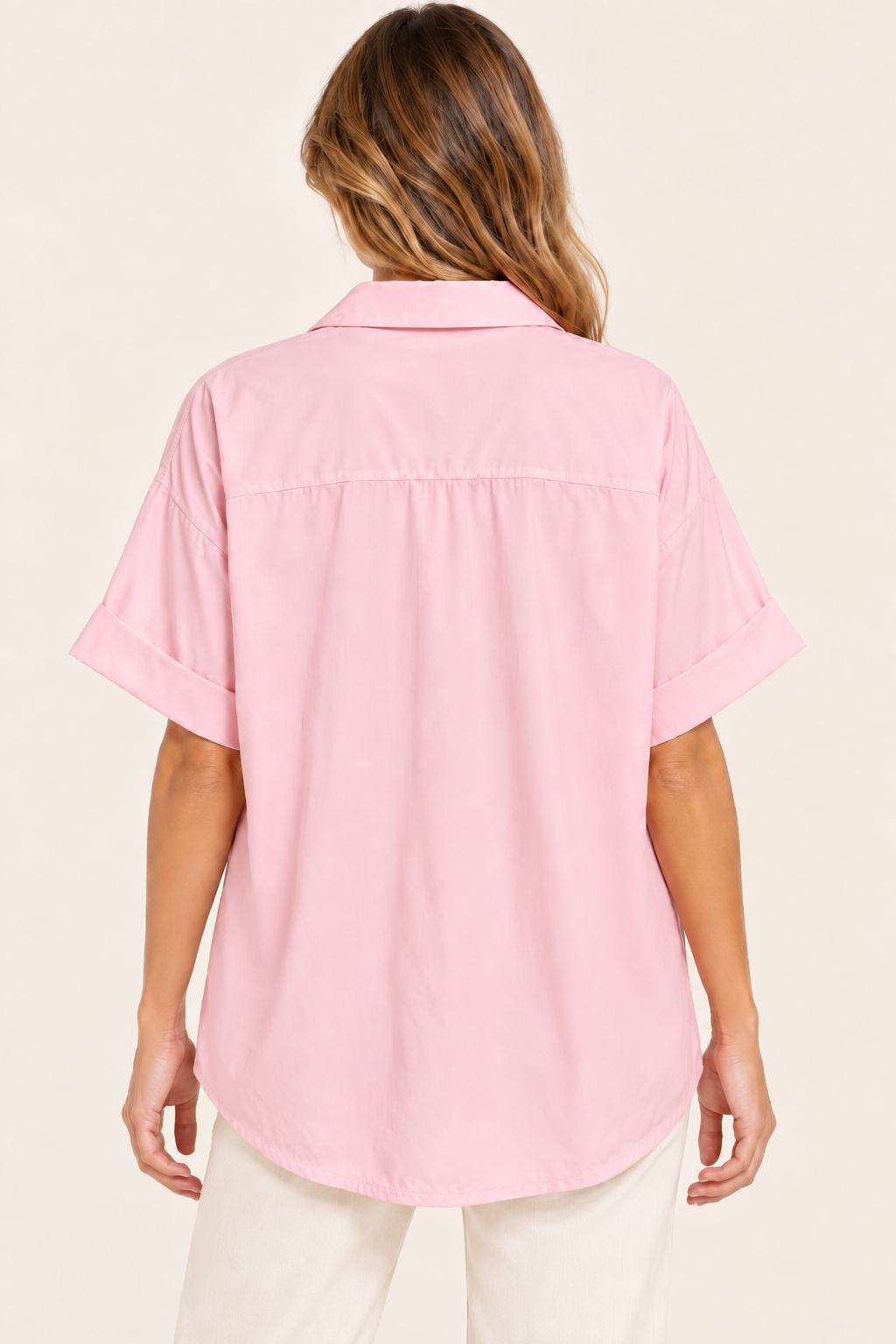 Camisa Marfil Rosa