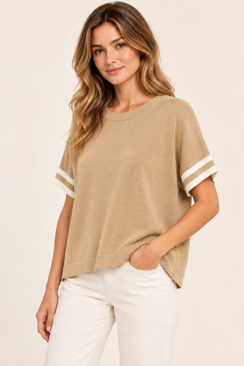 Remera Brisa Camel