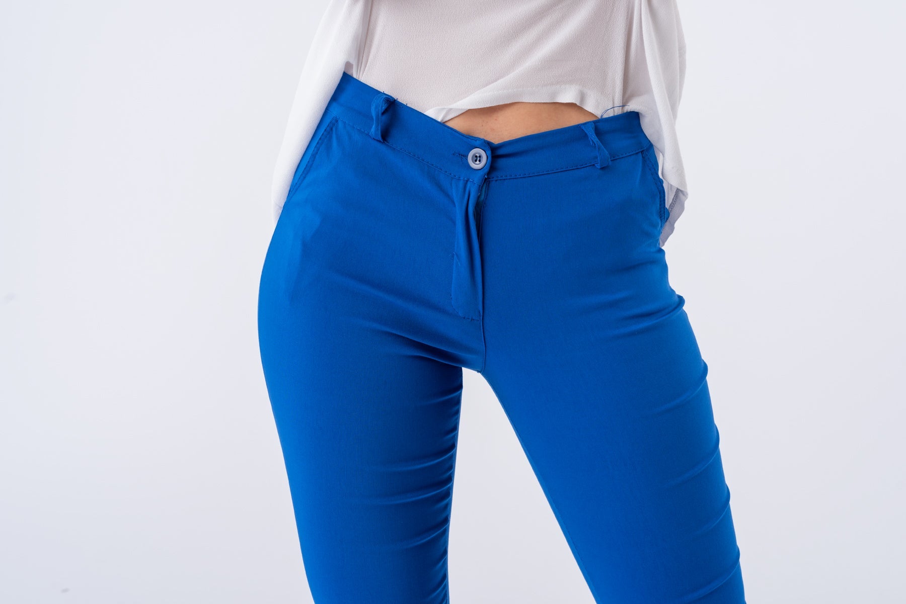 Pantalón Aline Azul Francia - Viviana Méndez