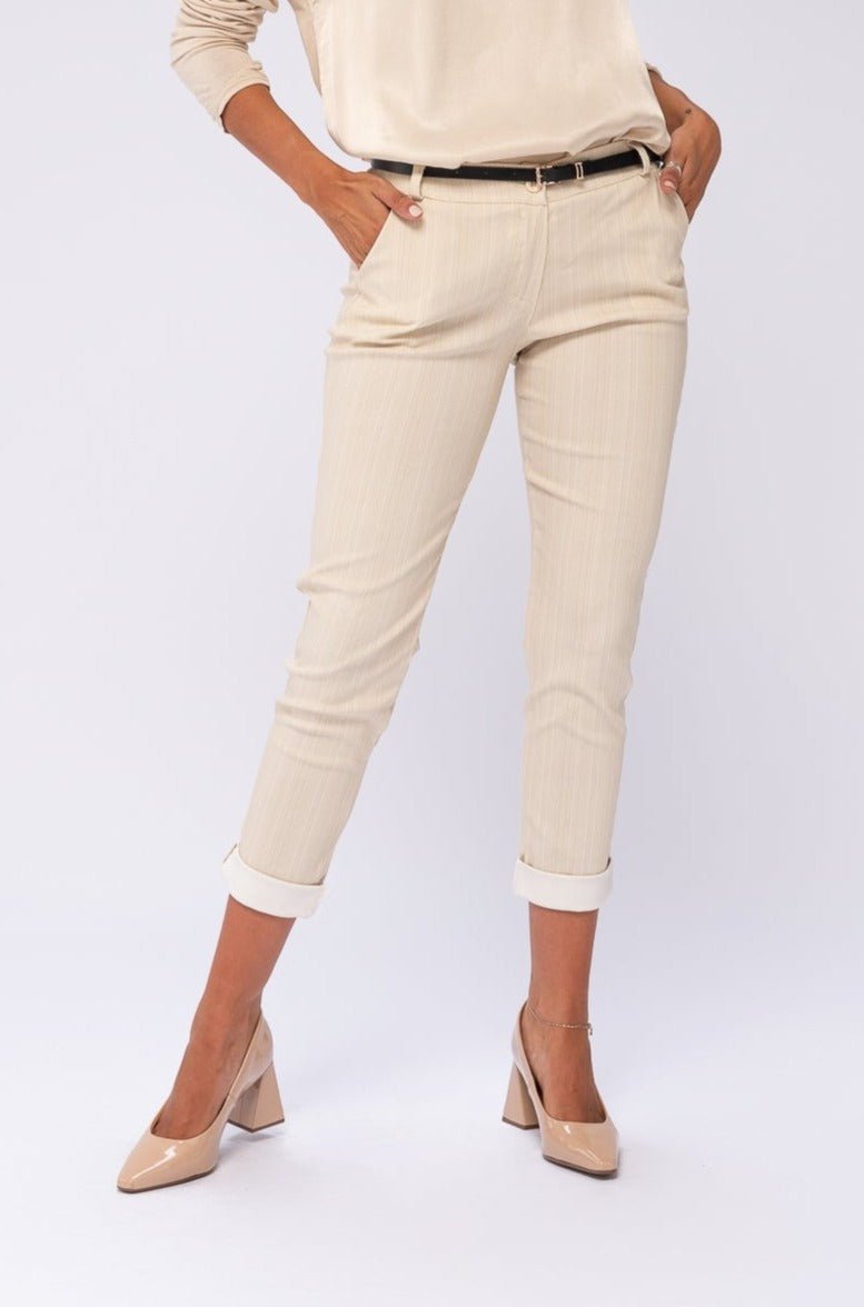 Pantalón Aline Executive Beige - Viviana Méndez