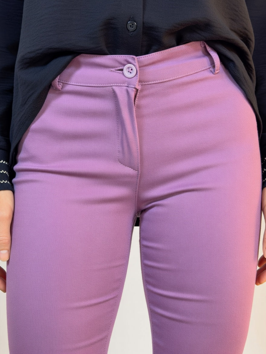 Pantalón Aline Violeta - Detalle