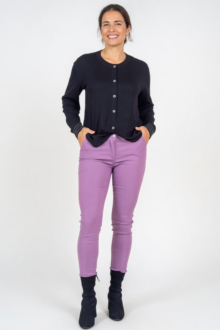 Pantalón Aline Violeta - Frente