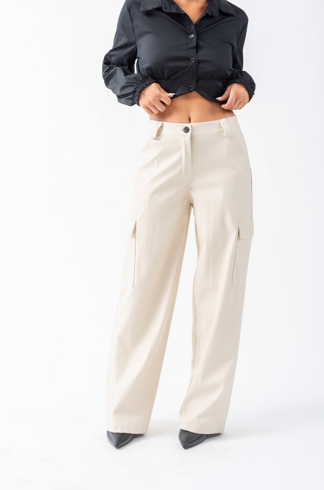 Pantalón Cargo Motomami Beige - Viviana Méndez