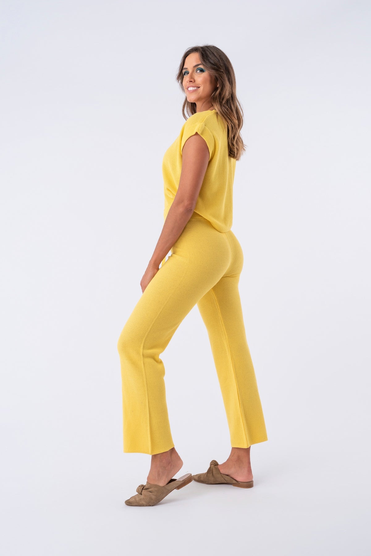 Pantalón Comfy Chic Amarillo - Viviana Méndez