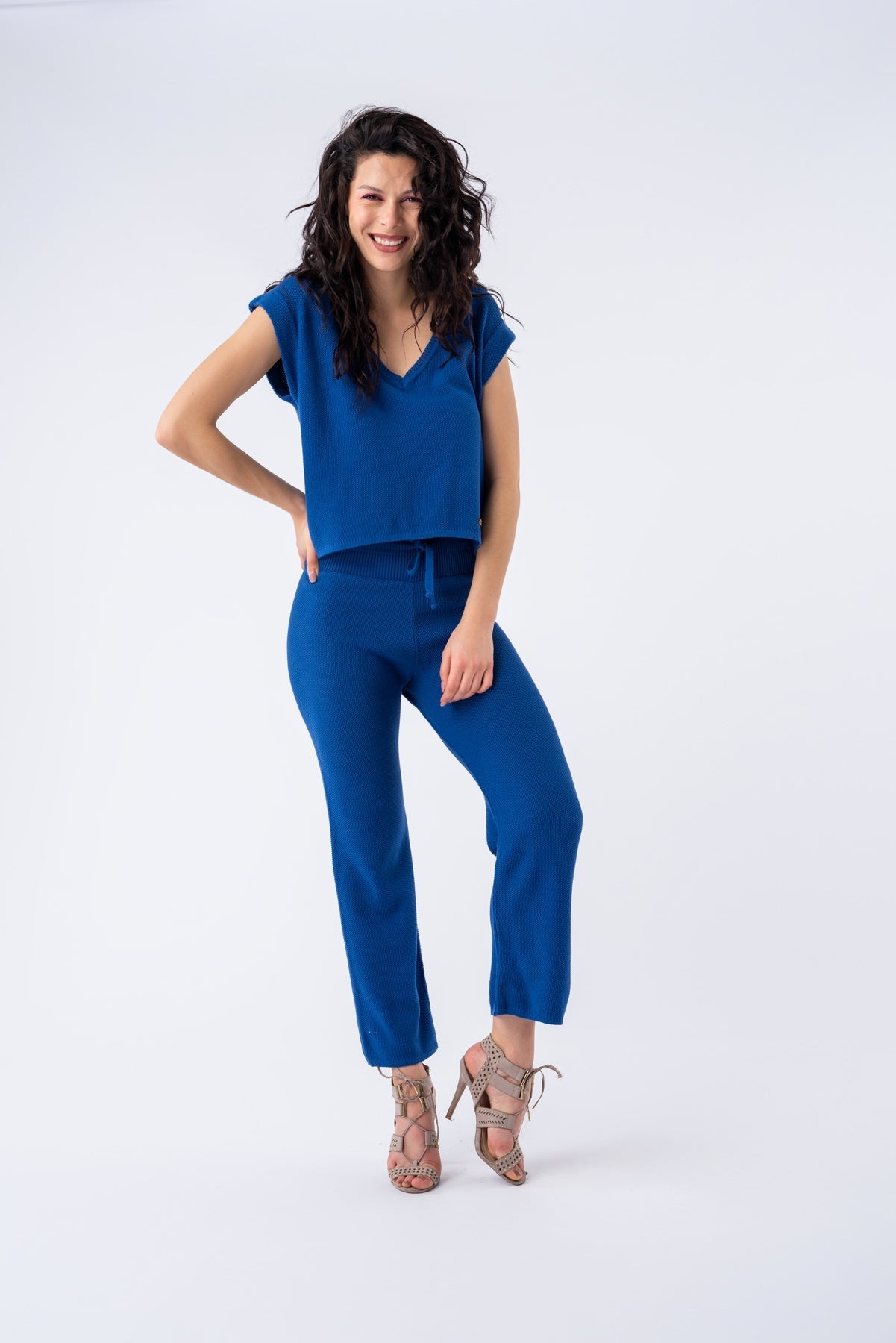 Pantalón Comfy Chic Azul - Viviana Méndez