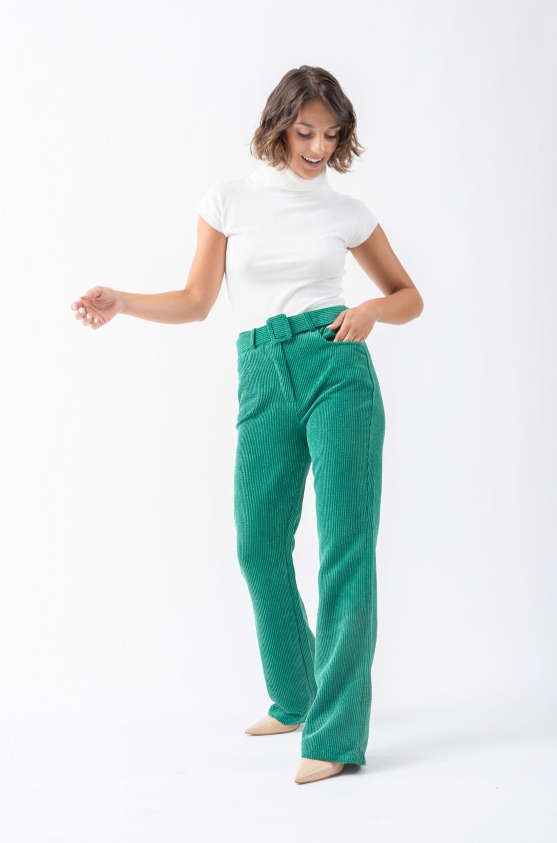 Pantalón Cota Verde - Viviana Méndez