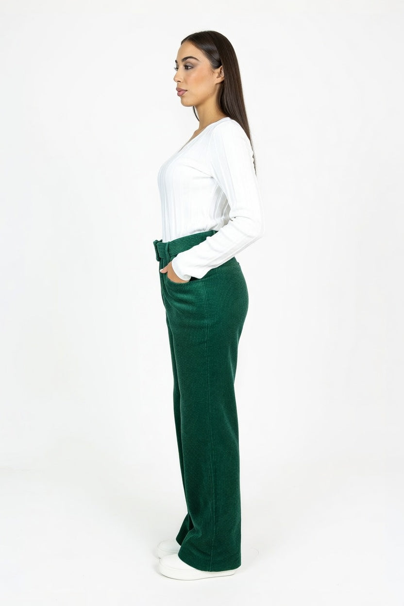 Pantalón Cota Verde - Costado
