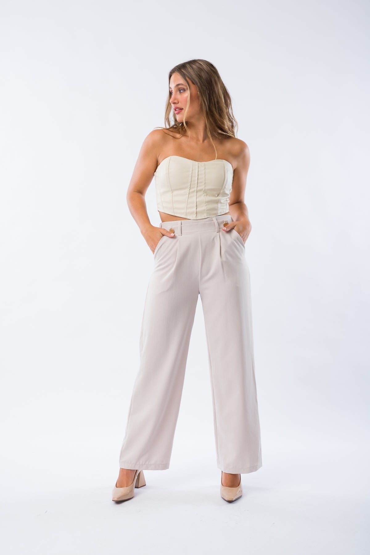 Pantalón Doré Beige - Viviana Méndez