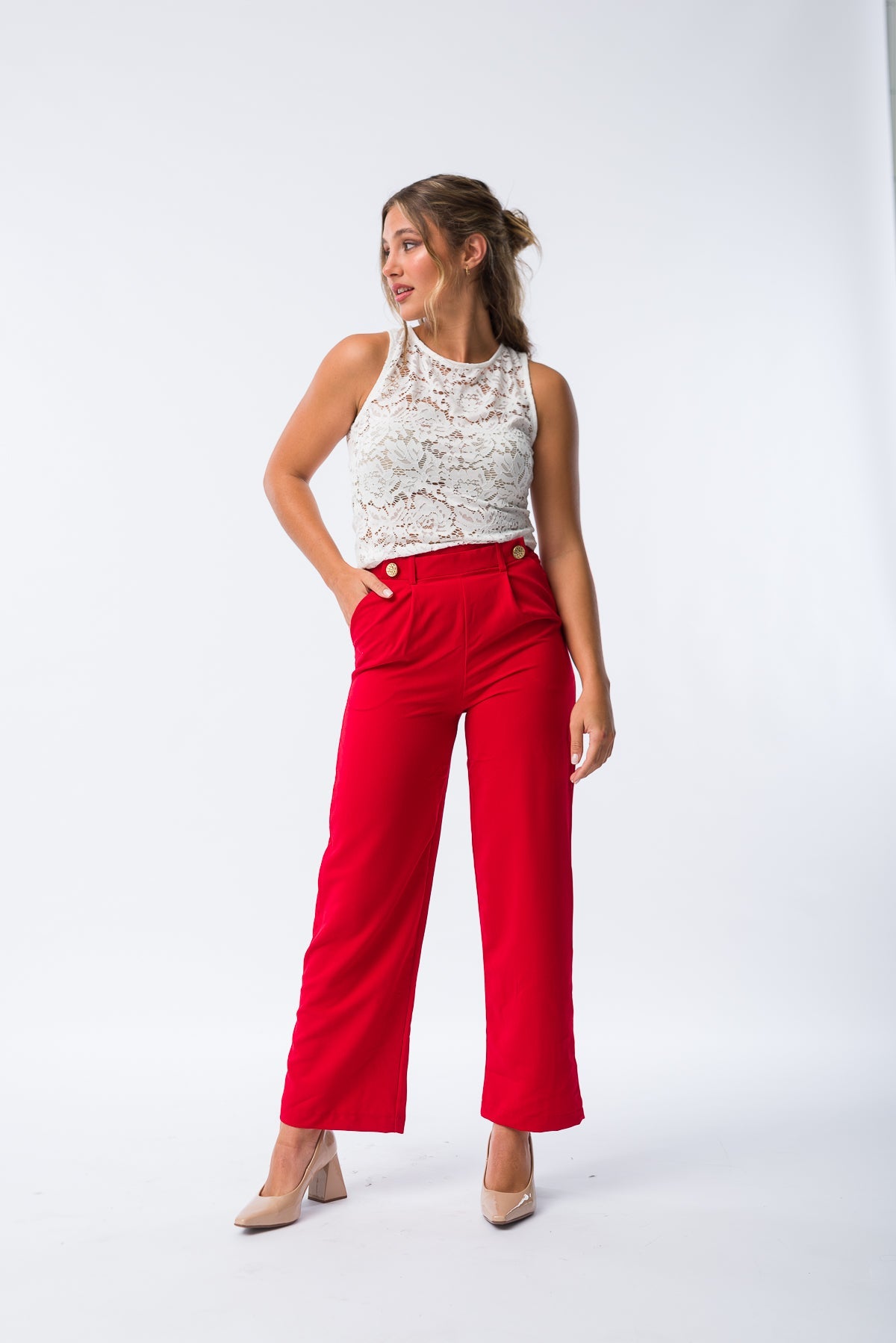 Pantalón Doré Rojo - Viviana Méndez