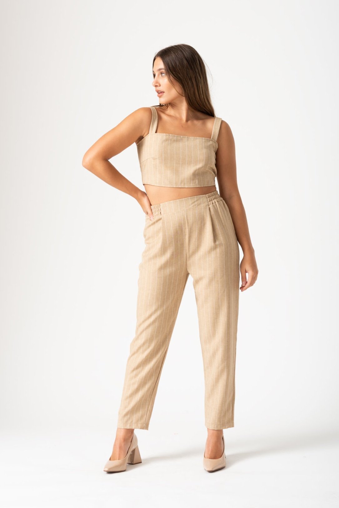 Pantalón Exe Beige - Viviana Méndez