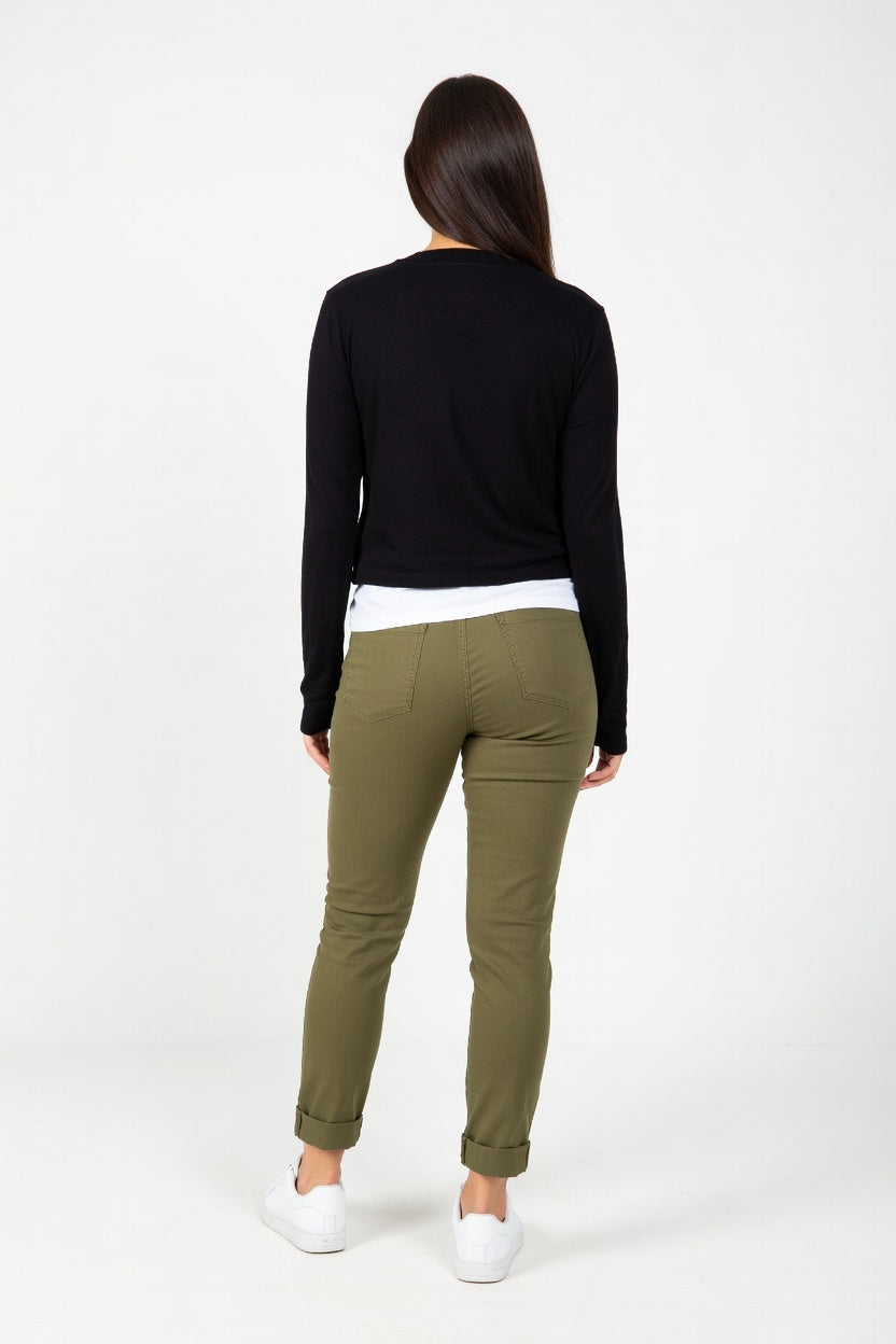 Pantalón Fortevo Mostaza - Atras