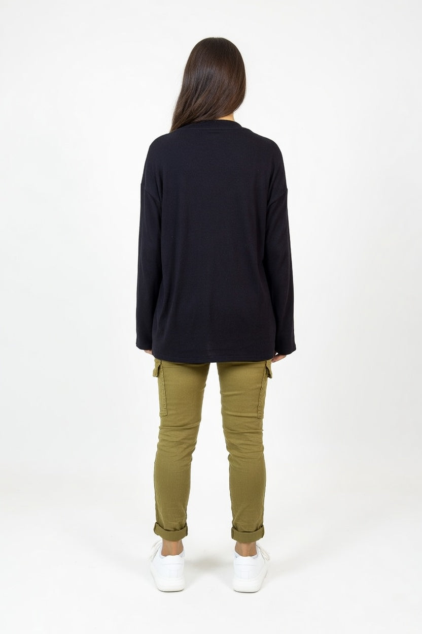 Pantalón Fortevo Mostaza - Atras