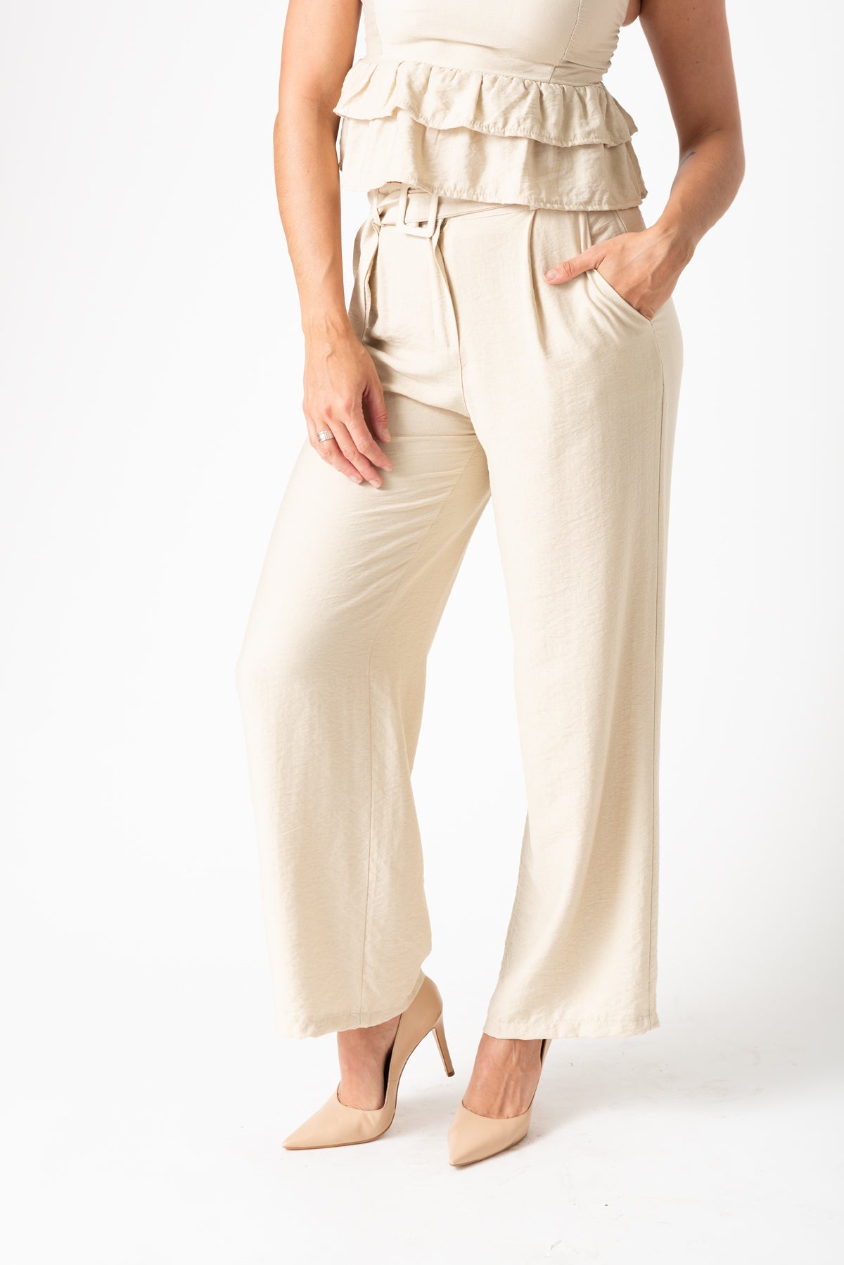 Pantalón Leger Beige - Viviana Méndez