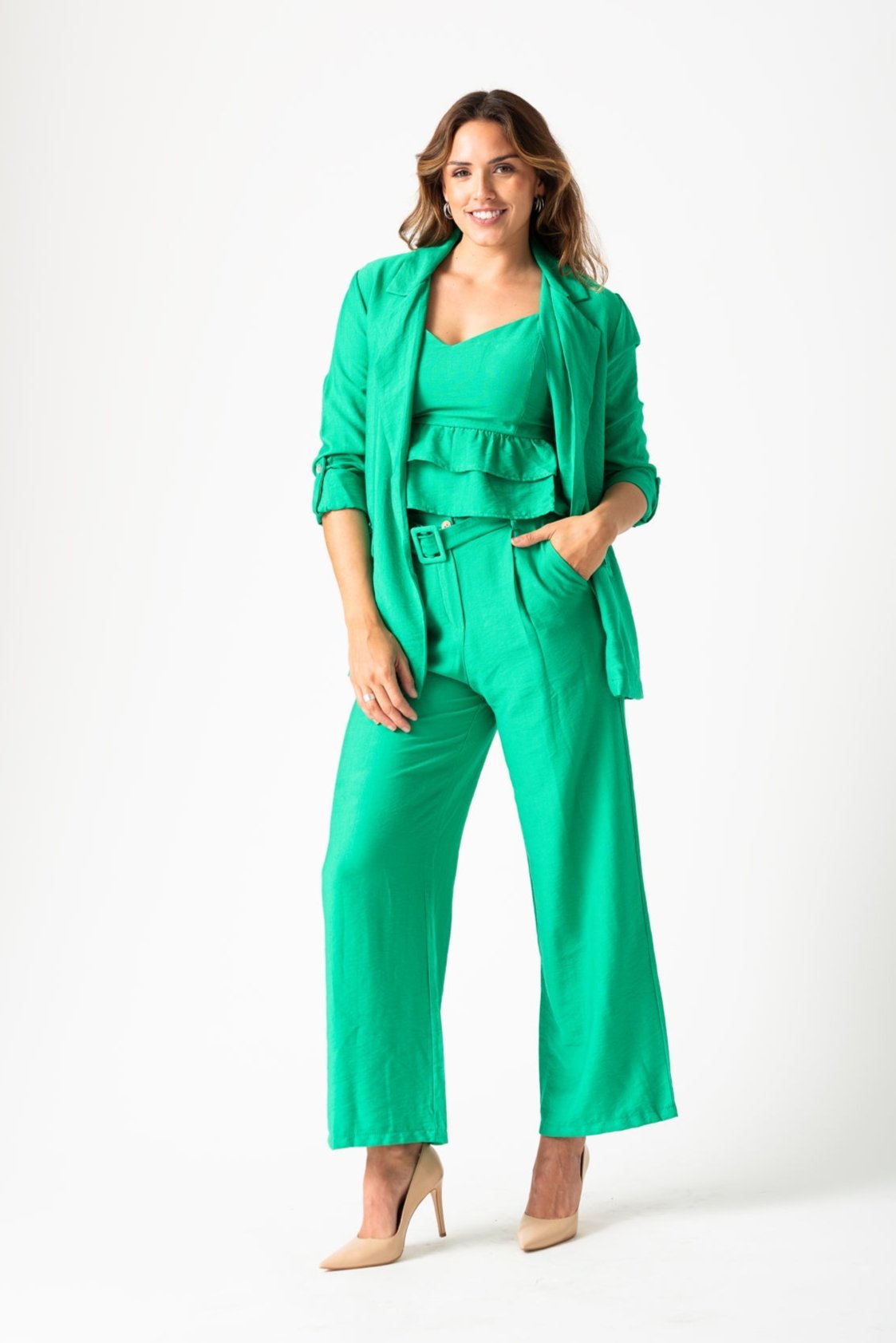 Pantalón Leger Verde Benetton - Viviana Méndez