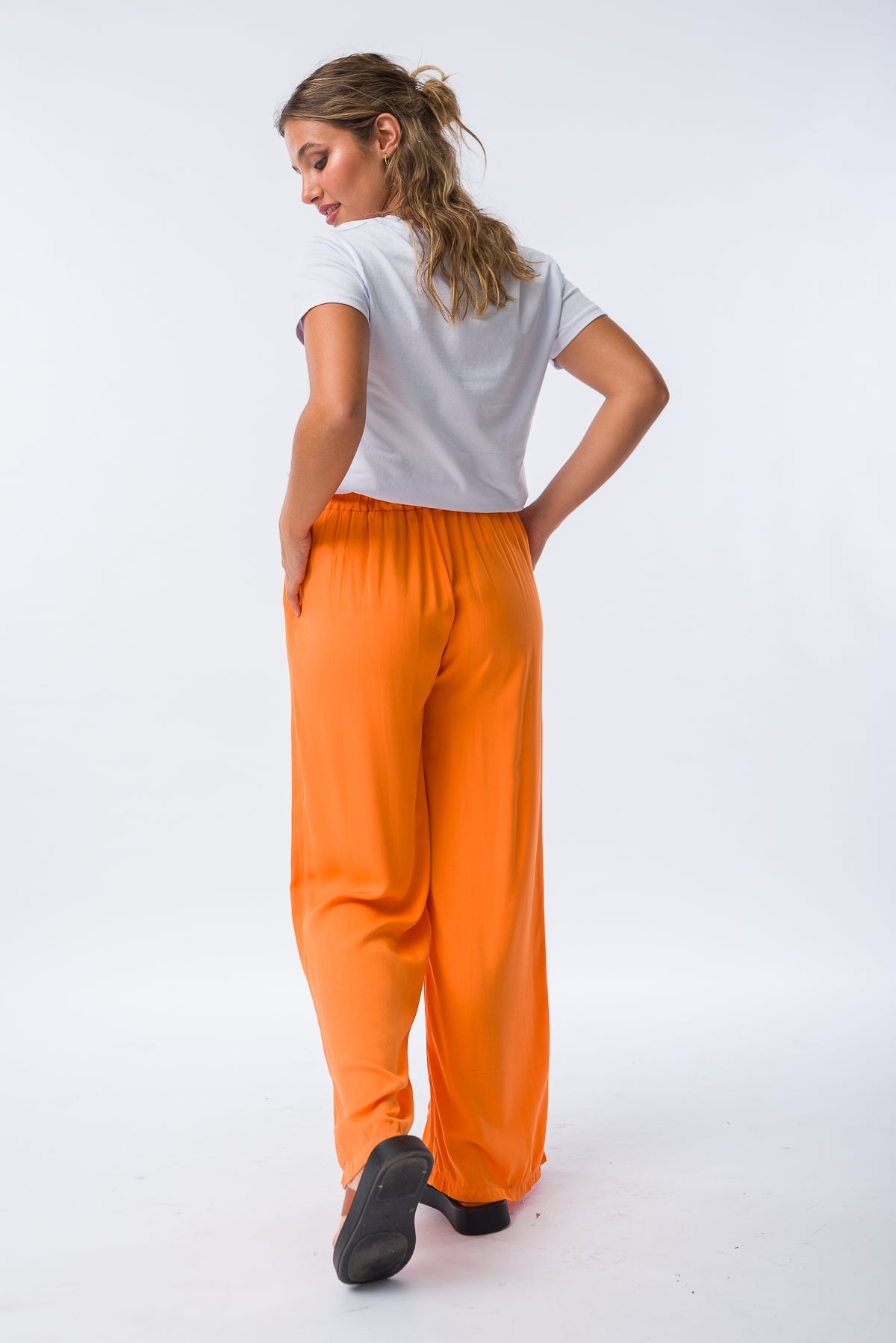 Pantalón Liberté Naranja - Viviana Méndez