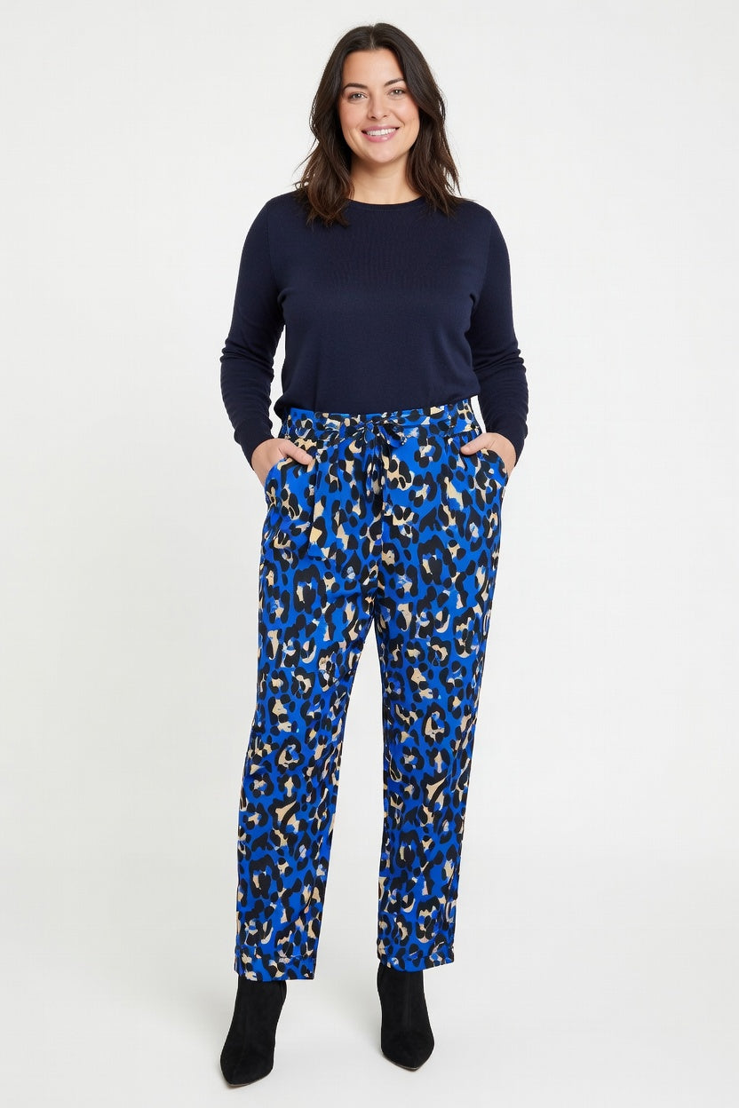 Pantalón Printé Azul - Frente
