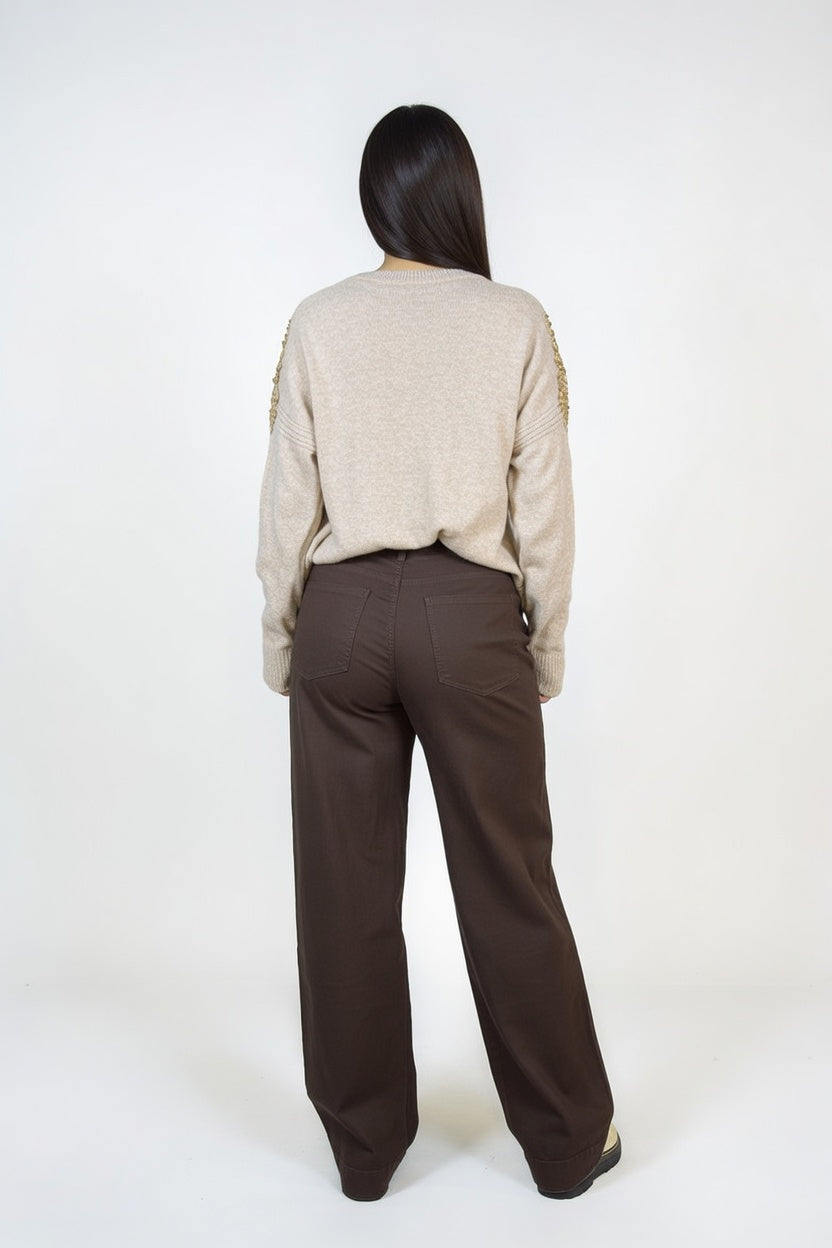 Pantalón Terra Marrón - Atras