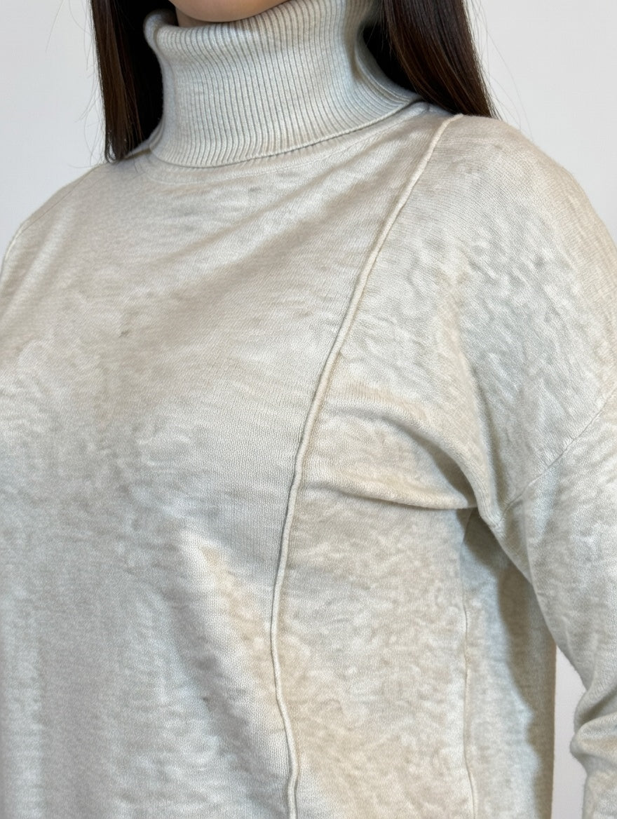 Polera Básica Beige - Detalle