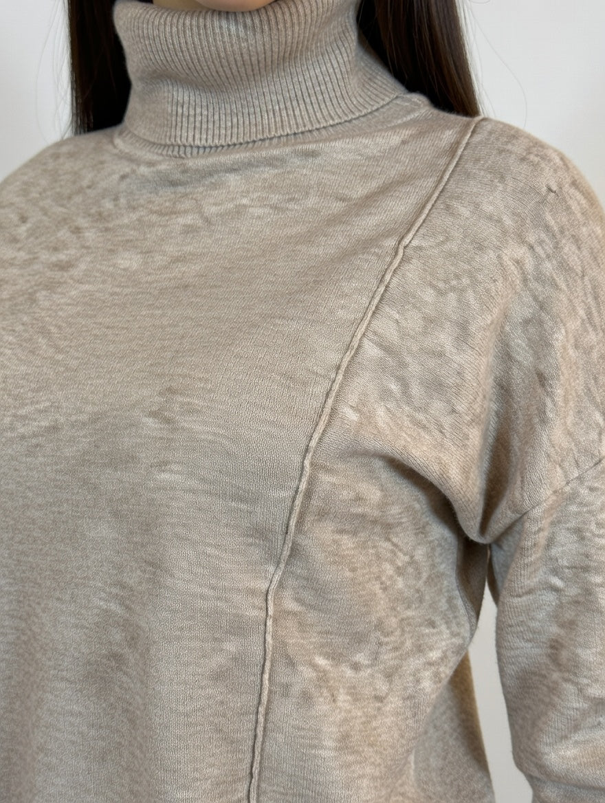 Polera Básica Camel - Detalle