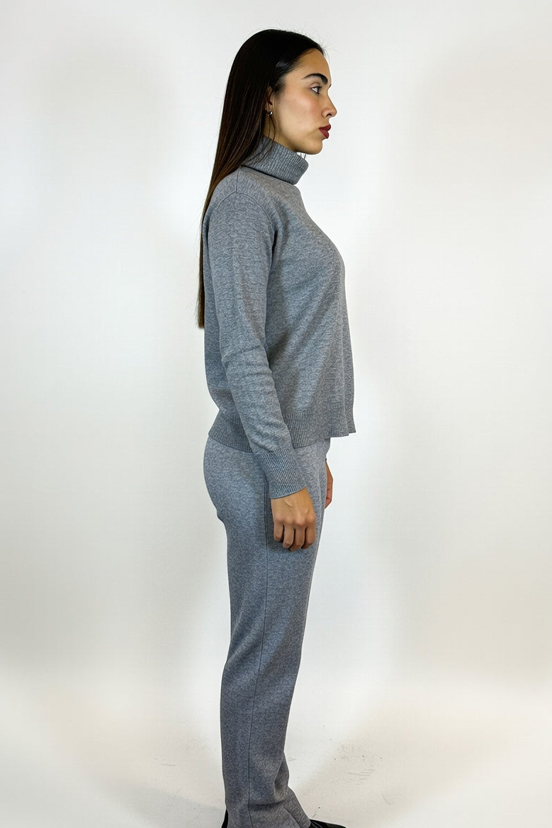 Polera Básica Gris - Costado